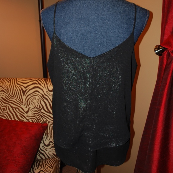 EUC Iridescent Glittery tiered women's tank top - Picture 2 of 3